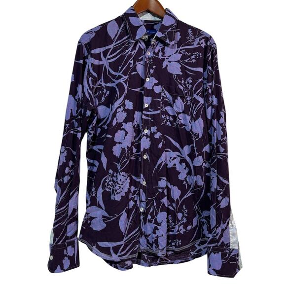 Size L | GEORG ROTH Los Angeles Men’s Button Front Abstract Floral Casual Shirt - Picture 13 of 14
